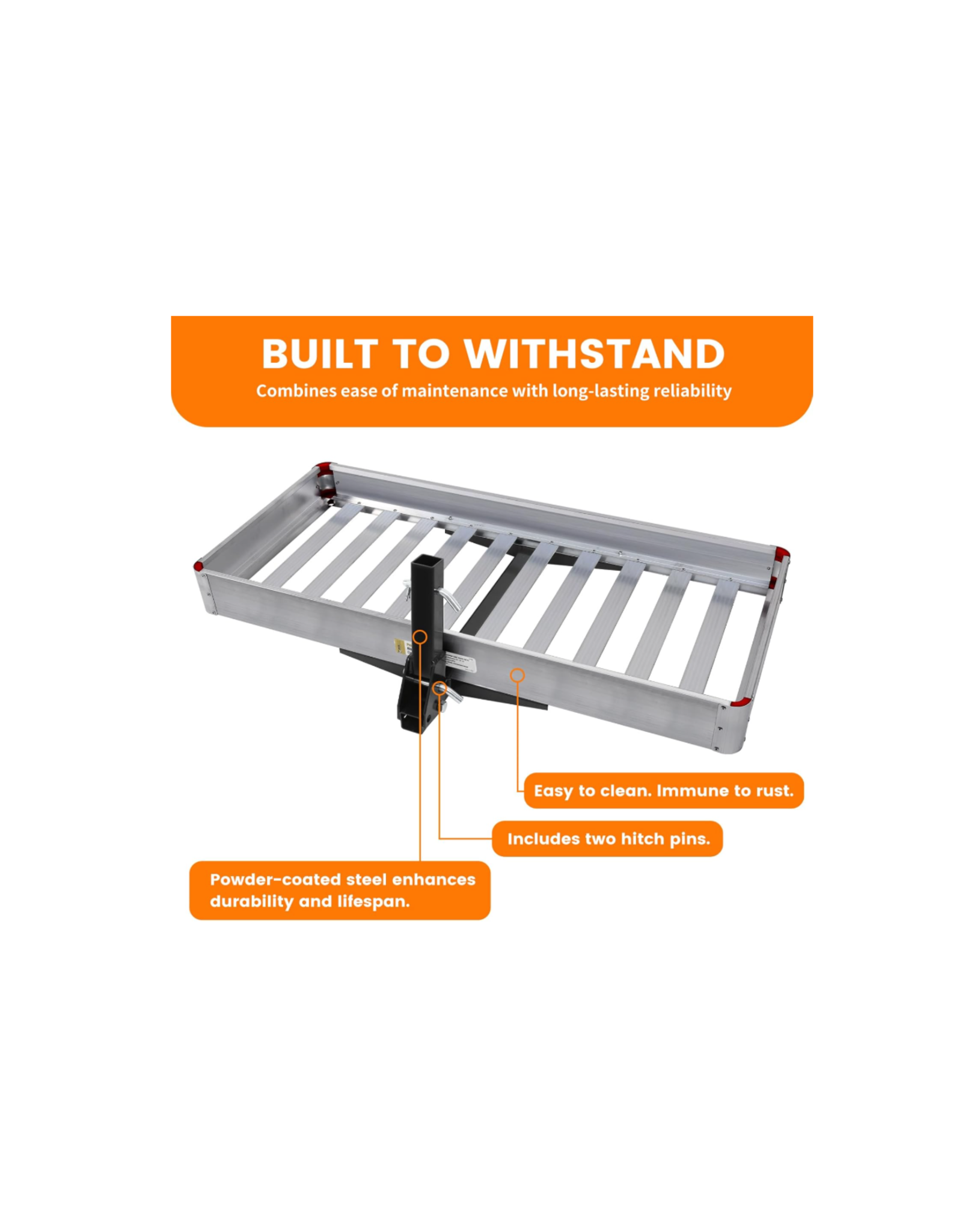 MaxxHaul 50149 Premium Folding Aluminum Cargo Carrier-50 X 22"