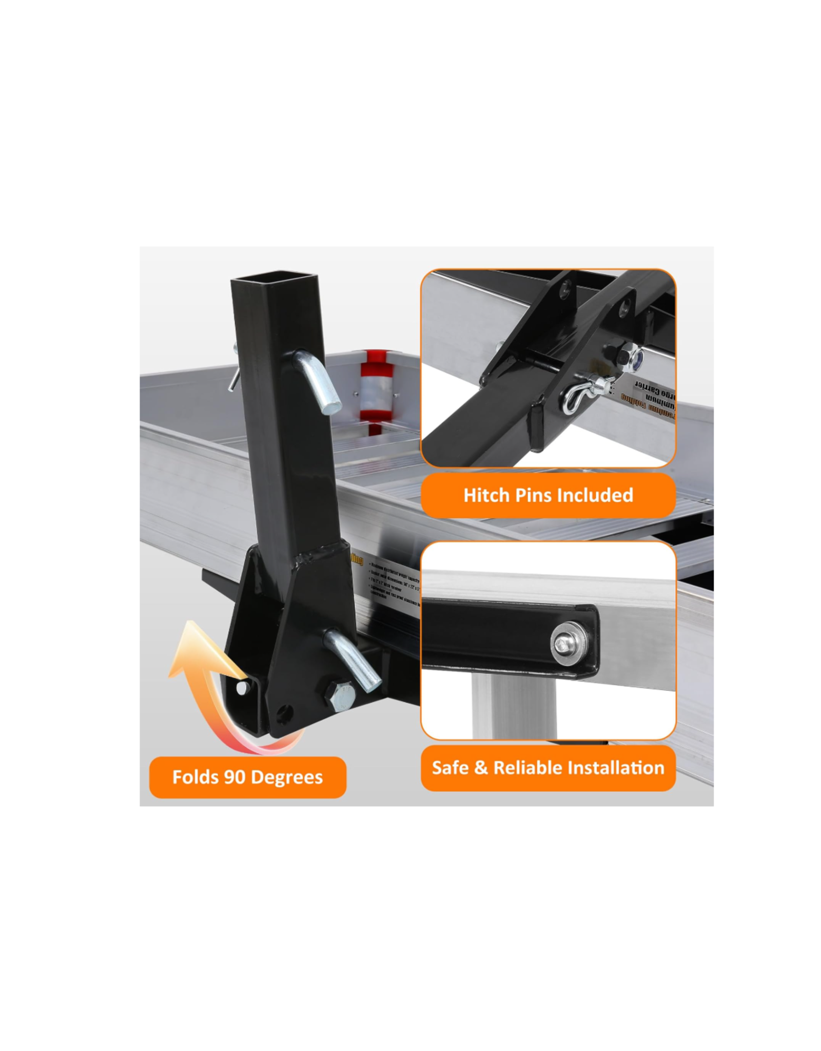 MaxxHaul 50149 Premium Folding Aluminum Cargo Carrier-50 X 22"