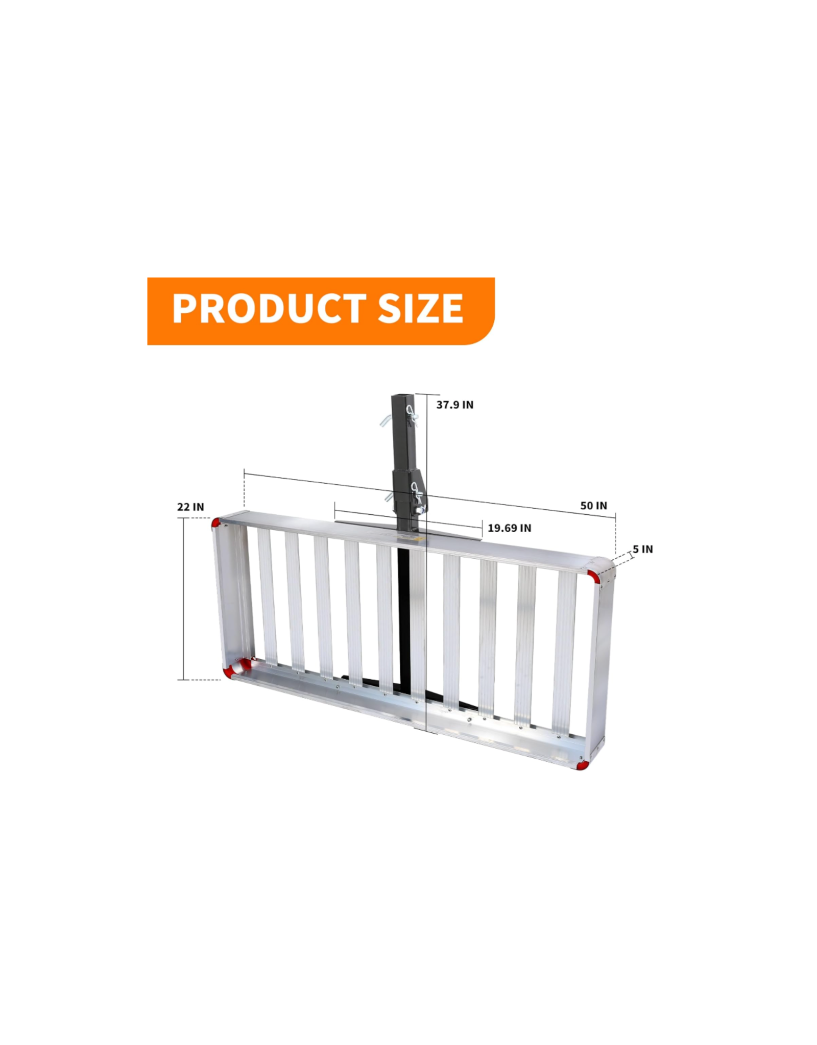 MaxxHaul 50149 Premium Folding Aluminum Cargo Carrier-50 X 22"