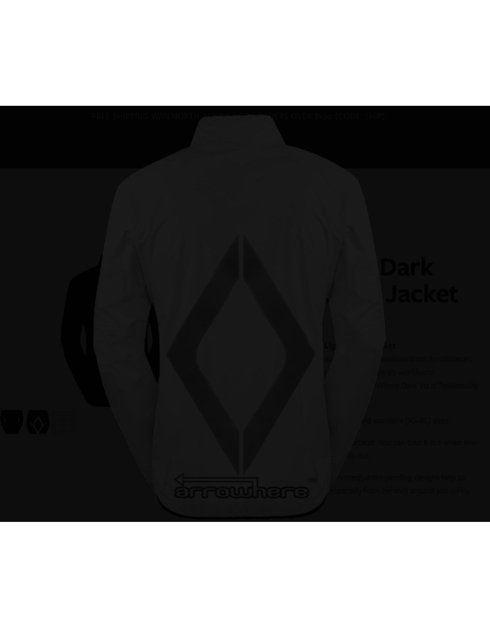 ArroWhere ArroWhere Dark Viz Lightweight Jacket (Men's) size medium