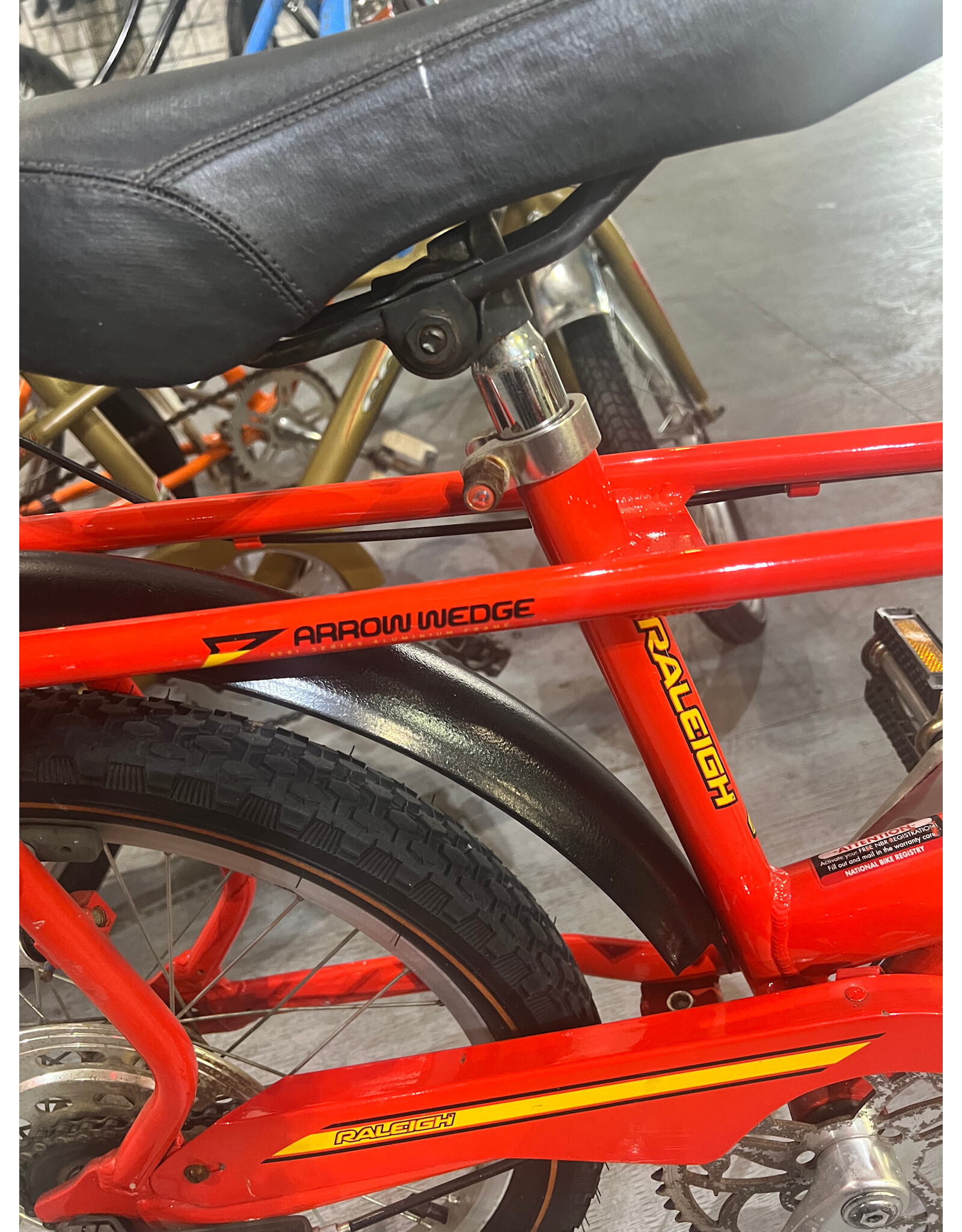 raleigh Raleigh Chopper Mark 3 bicycle, with an Arrow Wedge 7005 series red aluminium frame.