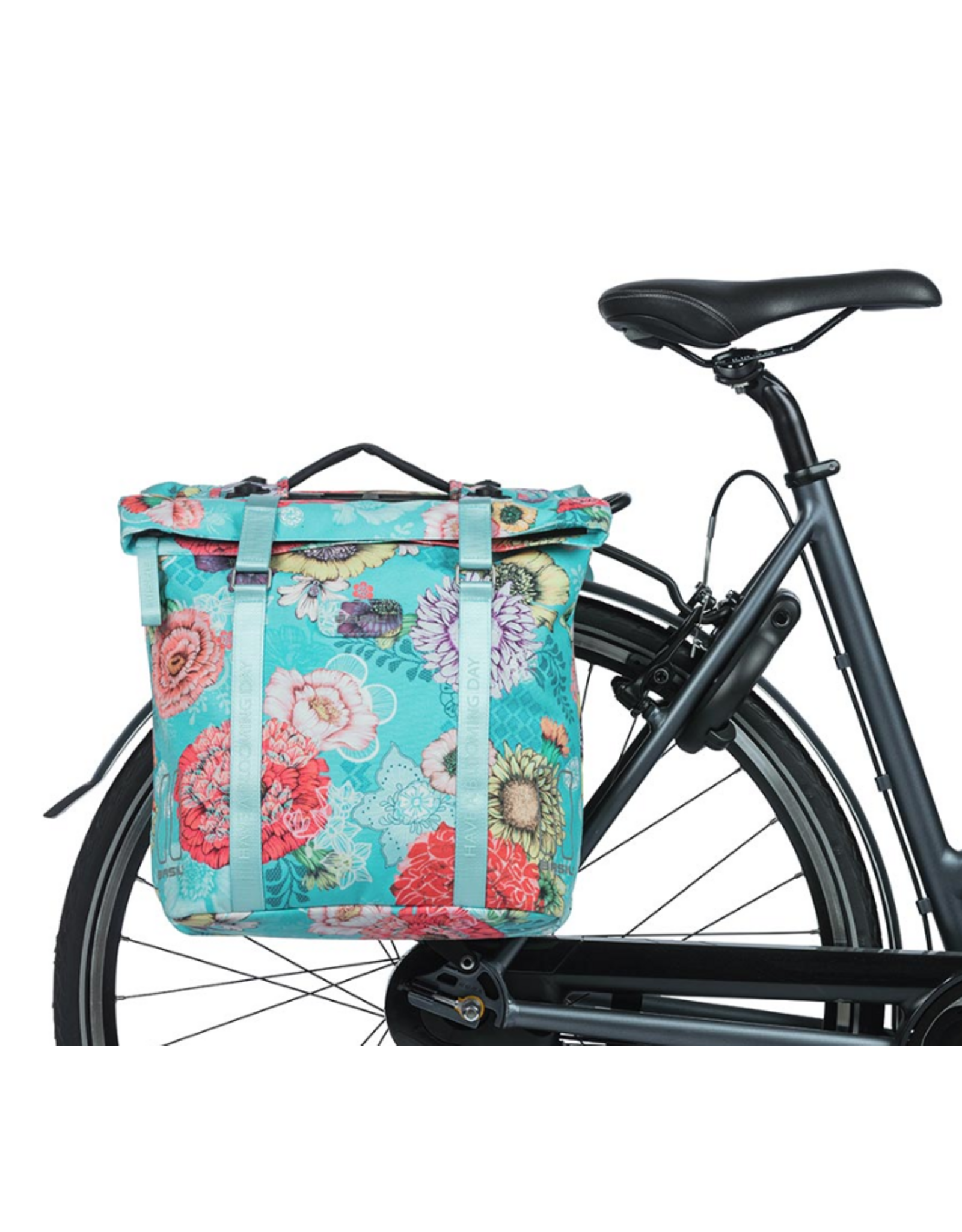 Basil Basil, Bloom, Pannier, 35L, Blue-MIK