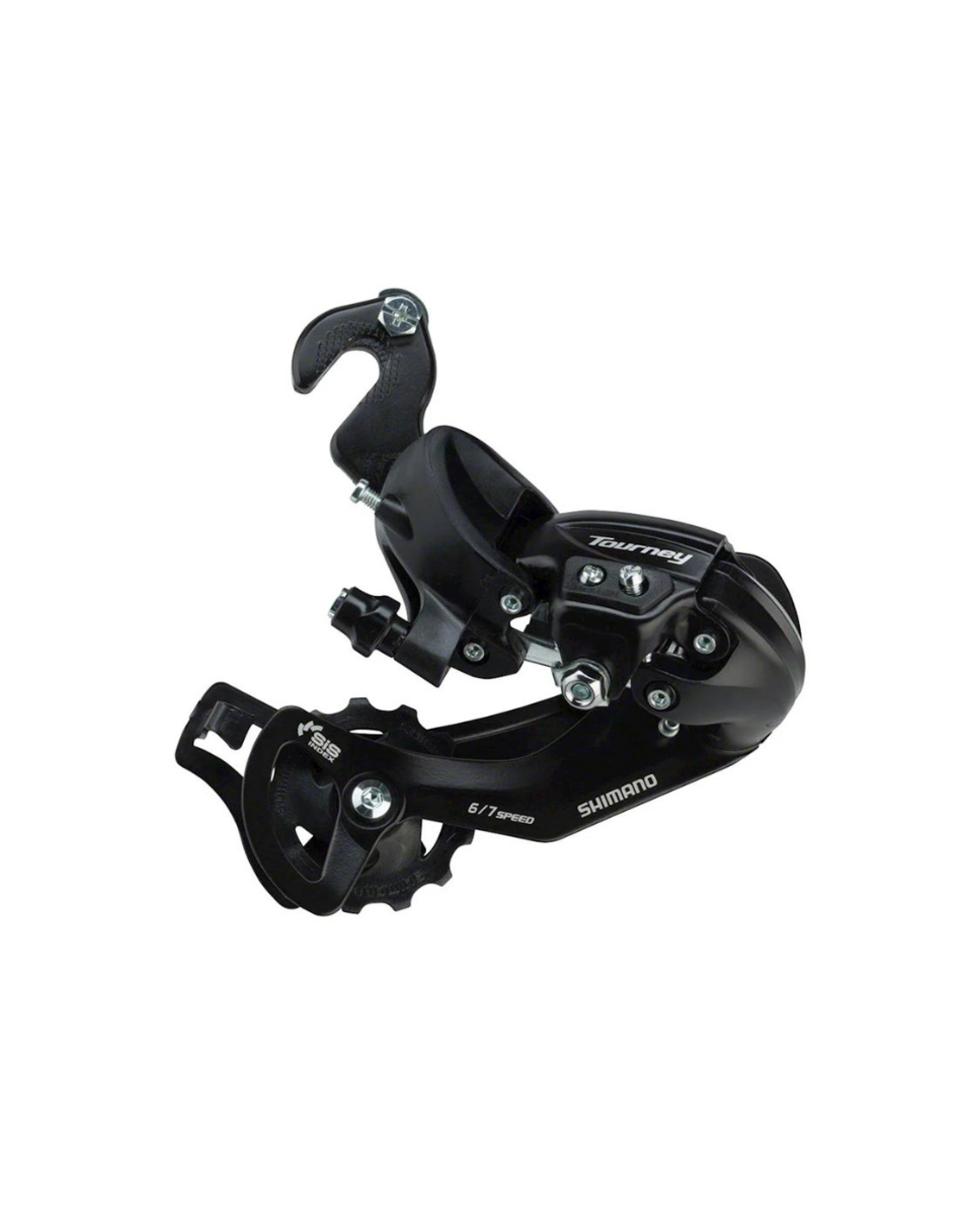 Shimano Shimano, Tourney RD-TY300, Rear Derailleur, Speed: 6/7, Cage: Long, Black, With BMX/Track style dropout adapter