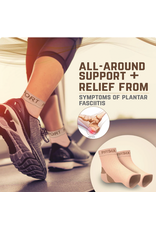 Physix Gear Sport Plantar Fasciitis Socks - Foot Pain Relief and Comfort Size L/XL