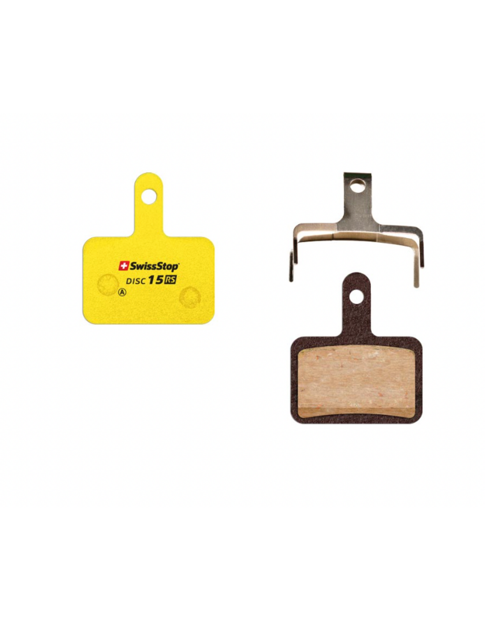 SwissStop SwissStop, Disc 15 RS, Disc Brake Pads, Shape: Shimano B-Type, Organic, Pair, Deore BR-MT410/M575/M525, Alivio, Acera, Altius