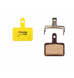 SwissStop SwissStop, Disc 15 RS, Disc Brake Pads, Shape: Shimano B-Type, Organic, Pair, Deore BR-MT410/M575/M525, Alivio, Acera, Altius