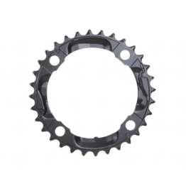 Shimano Shimano, Y1LD98080, 32T, 9sp, BCD: 104mm, 4 Bolt, Deore FC-M590, Middle Chainring, For 22/32/44, Steel, Black