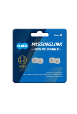 KMC KMC MissingLink-12 Connector - 12-Speed, Silver, 2 Pairs/Card