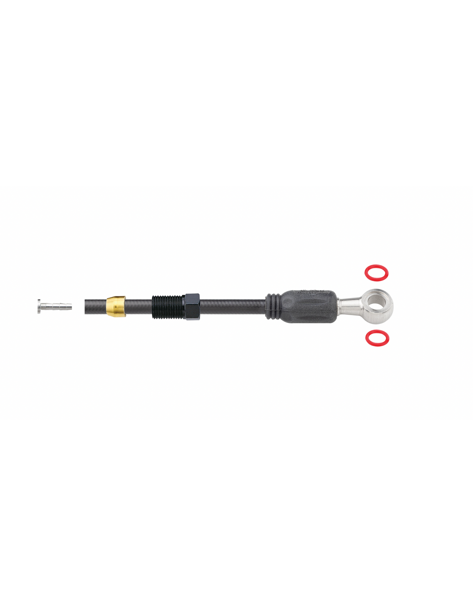 Jagwire Jagwire Sport Mineral Oil Hydraulic Hose Kit for Shimano XTR, XT, SLX, Saint, Zee, and Alfine, 2000mm, Black