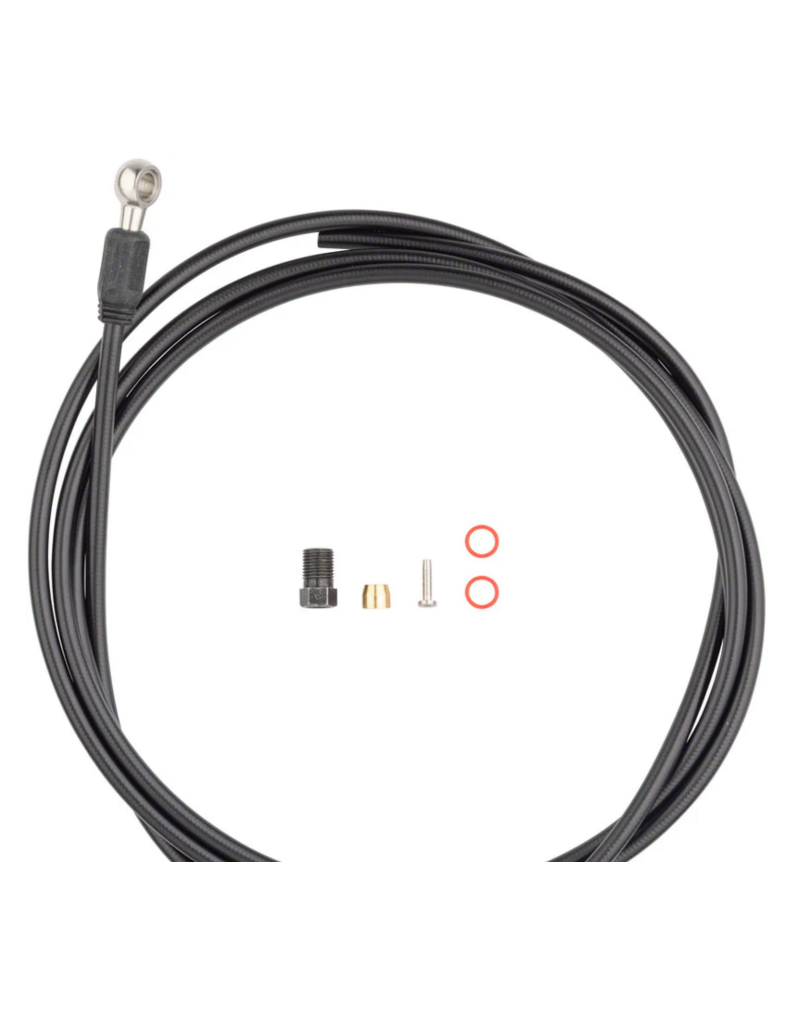 Jagwire Jagwire Sport Mineral Oil Hydraulic Hose Kit for Shimano XTR, XT, SLX, Saint, Zee, and Alfine, 2000mm, Black