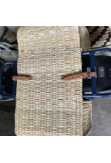 Handmade Double Bicycle Basket in Natural Wicker