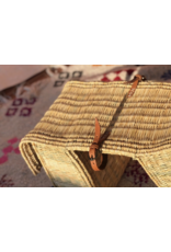 Handmade Double Bicycle Basket in Natural Wicker