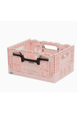 Recycled Plastic Bicycle Basket - 16L - Pink