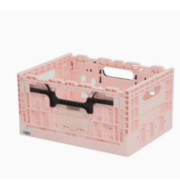 Recycled Plastic Bicycle Basket - 16L - Pink