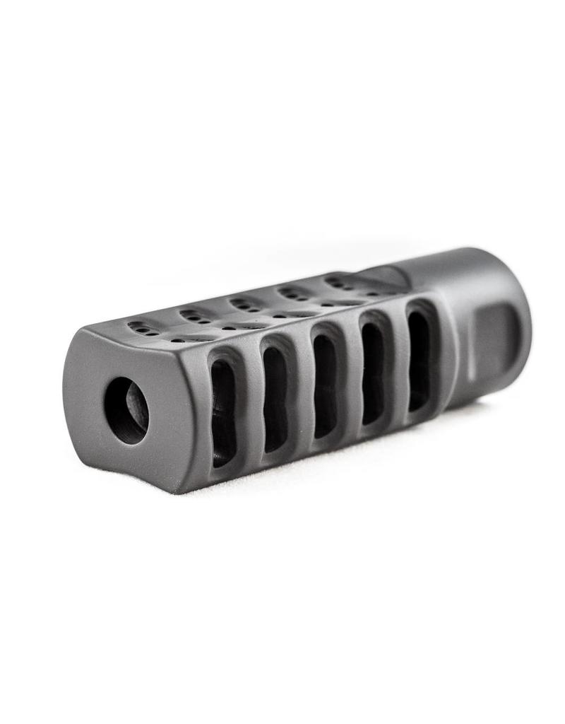 Micro Muzzle Brake LongShot MINI-BRAKE for 9/16-24 TPI Solid BRASS 