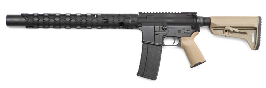 integrally suppressed 9mm ar upper