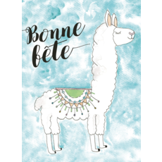 Stéphanie Renière Carte - Bonne fête Lama