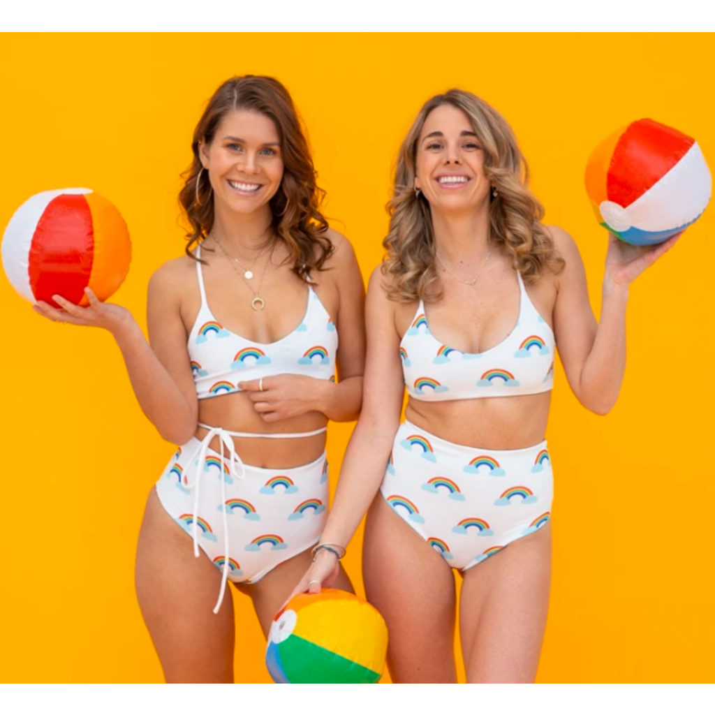 Maillot De Bain Reversible Arc En Ciel Bas Inedit Du Nord