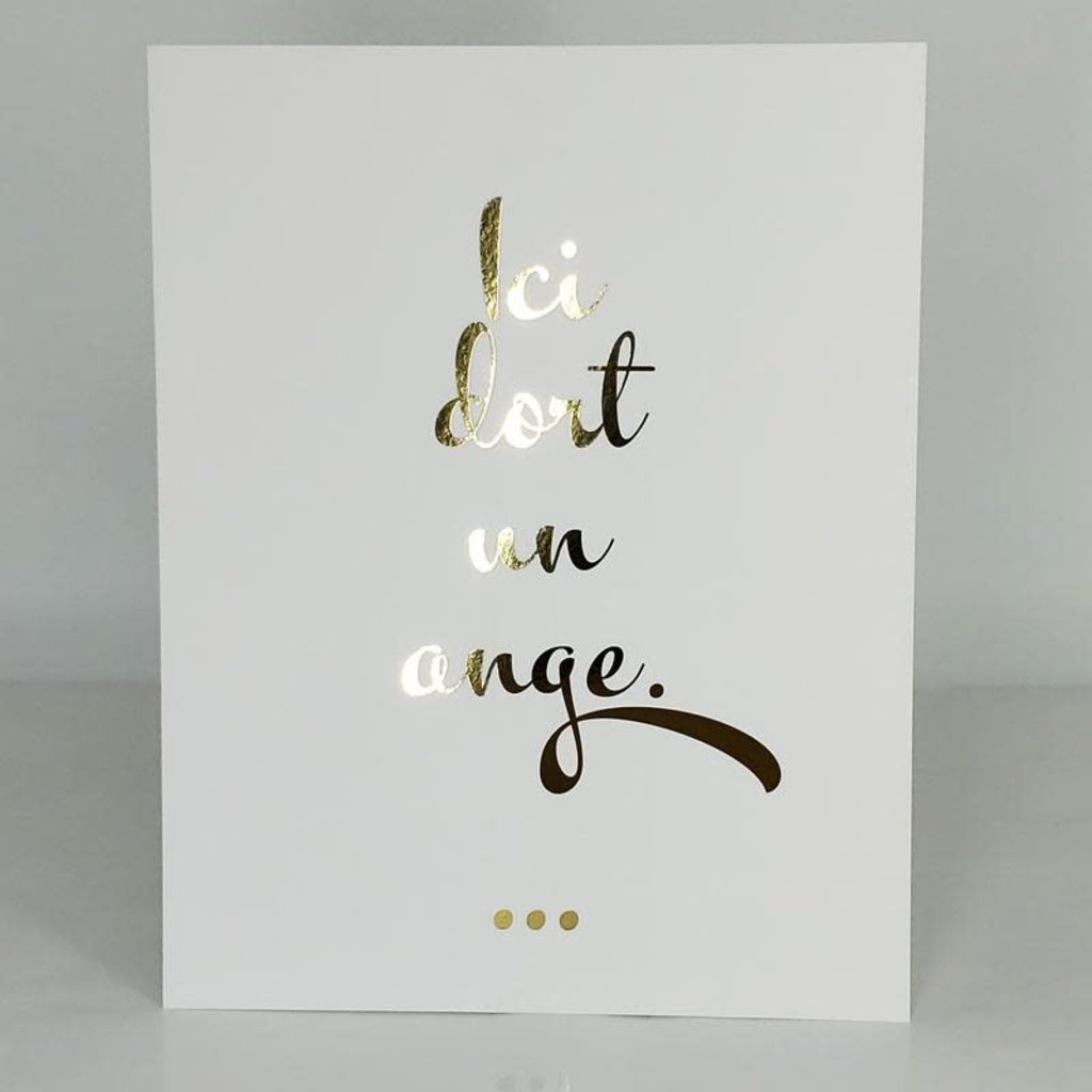 Affiche Ici Dort Un Ange 11x14 Inedit Du Nord