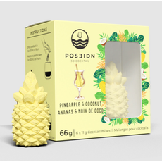 Poseidn Mélange 3D pour cocktails - Ananas et Noix de coco
