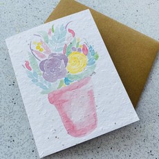 Kit de Survie Carte ensemencée - Bouquet de fleurs