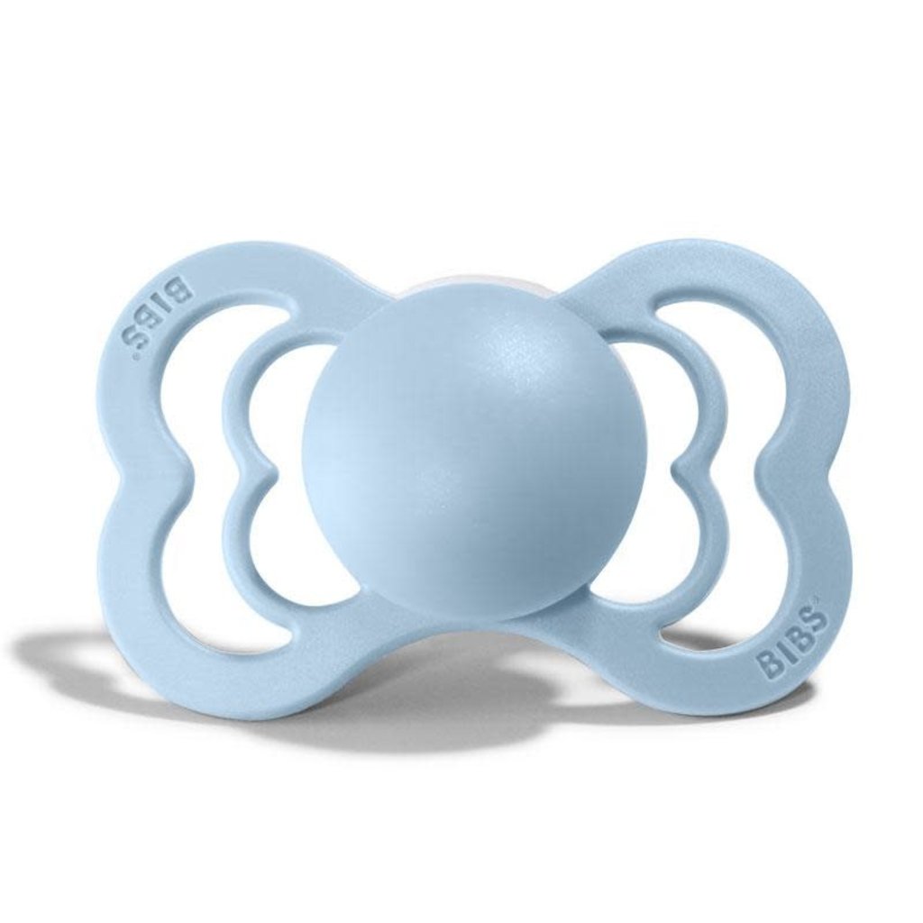 BIBS - 2 Tétines Bibs Suprême silicone Gris iron et Baby blue