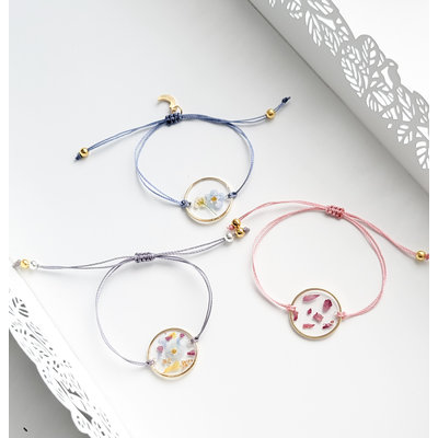 Lilimoon Atelier Bracelet de fleurs sauvages (anneau or)