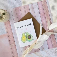 Kit de Survie Carte en papier lin - You guac my world