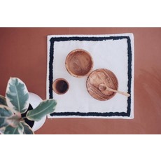 Argile et Osier Ensemble vaisselle pour bébé en bois d'olivier