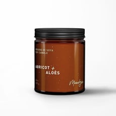Moodgie Chandelle avec mèche de bois - Abricot + Aloès
