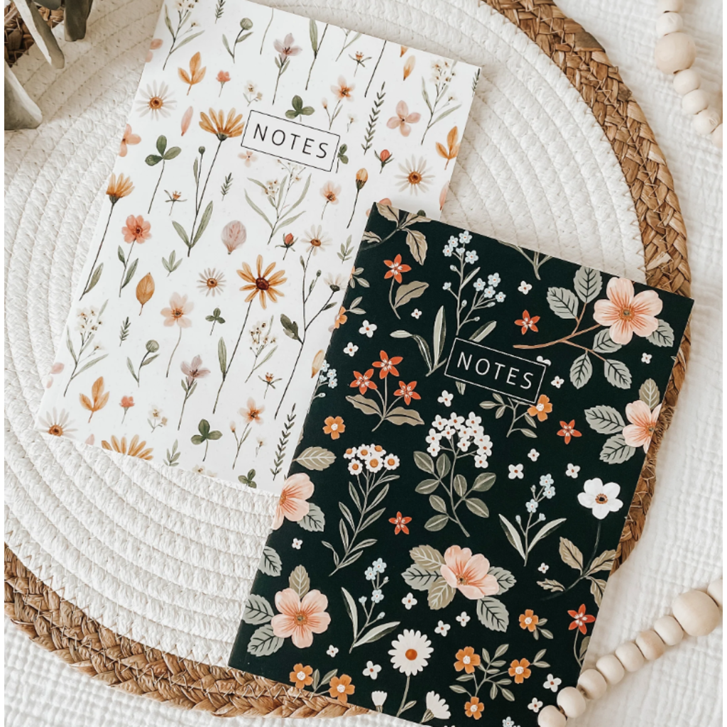 Le Petit Tableau Noir Cahier de notes - Floral pâle