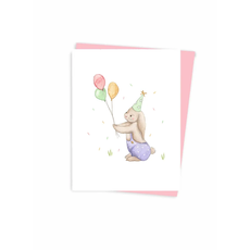 Hobeika Art Carte - La lapine apporte les ballons