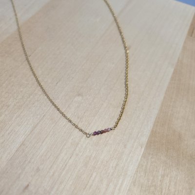 Si Simple Collier - Ruby