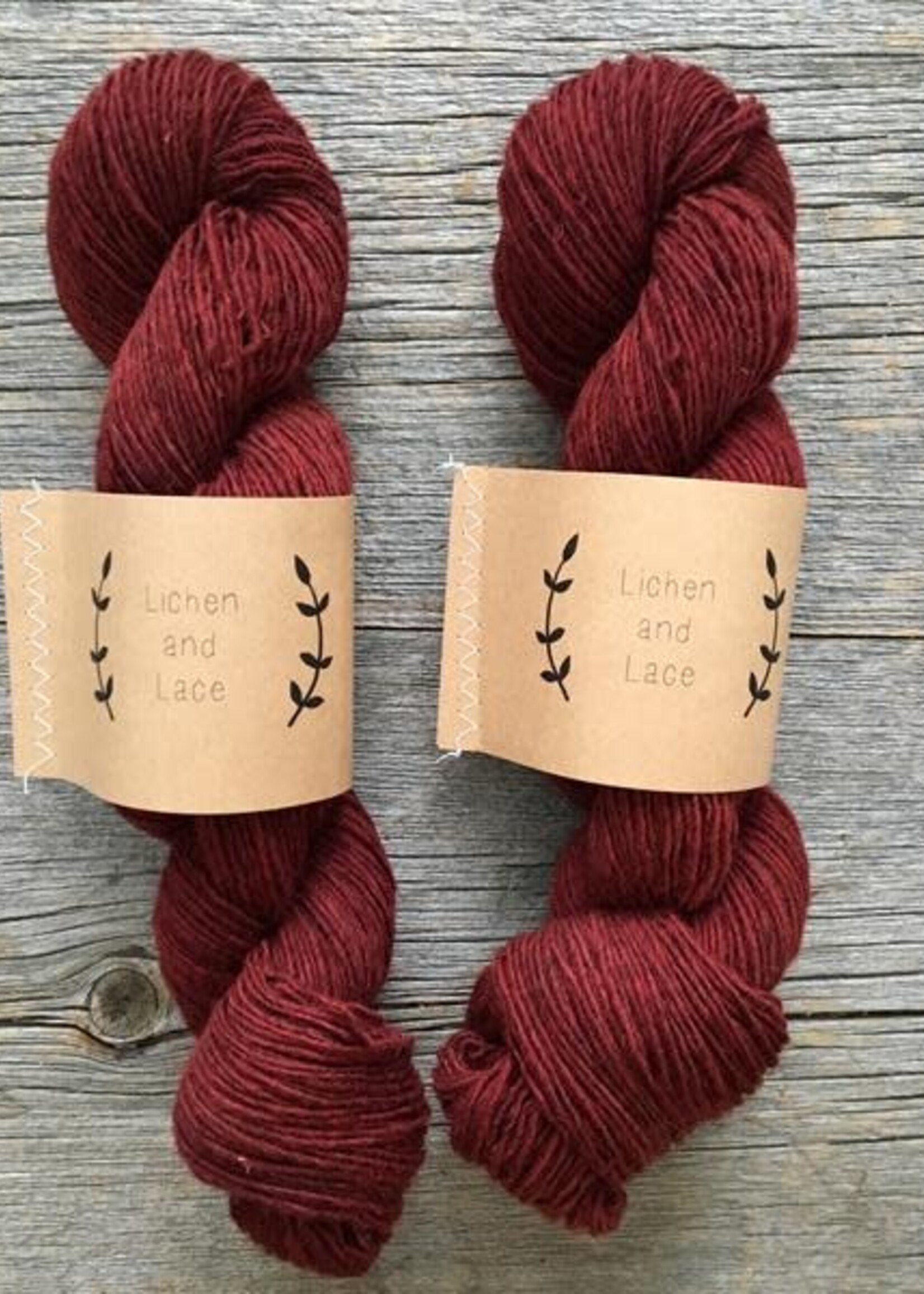 Lichen and Lace LL Rustic Heather Sport - Beet