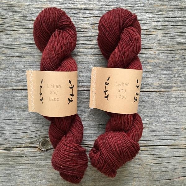 Lichen and Lace LL Rustic Heather Sport - Beet