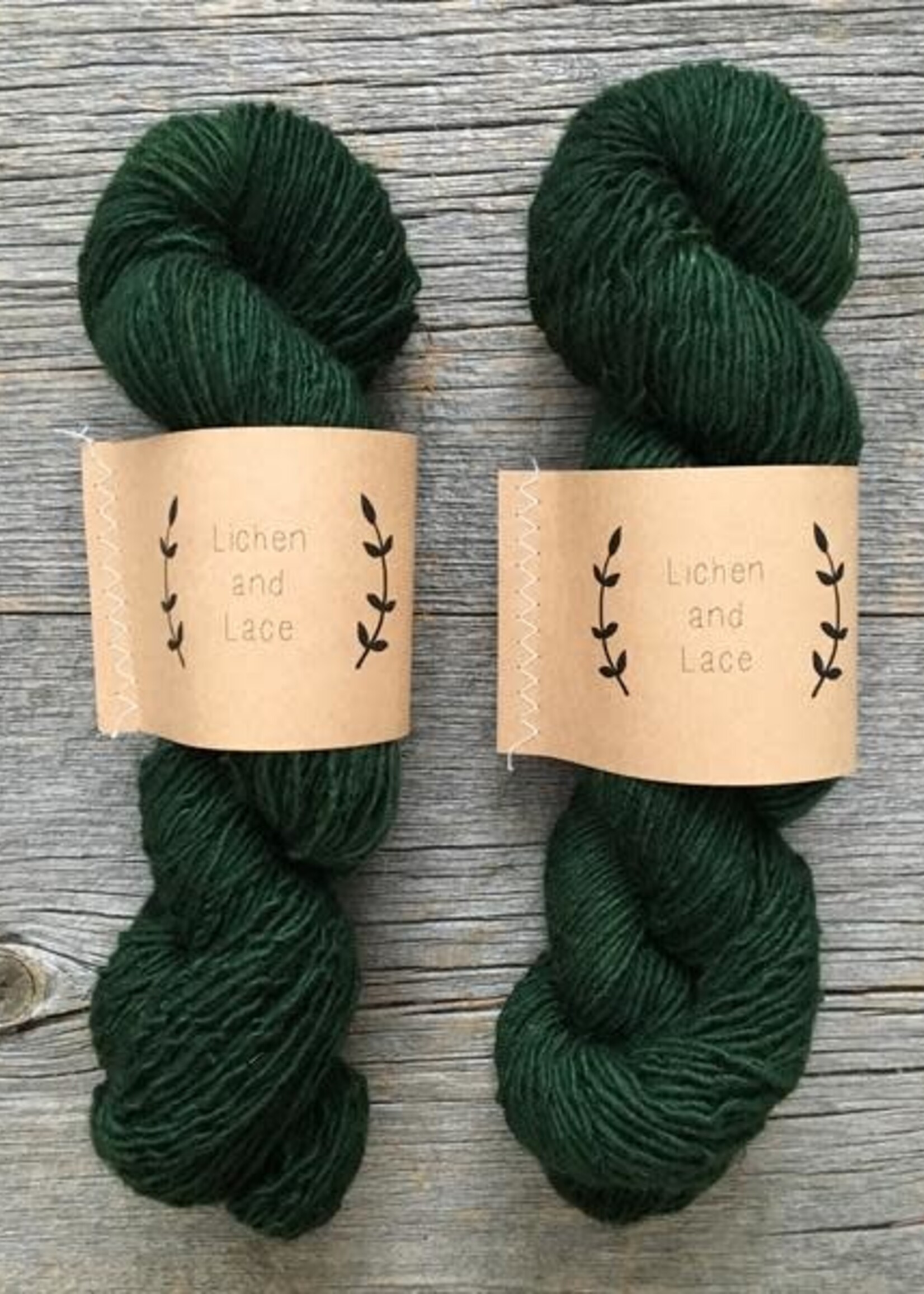 Lichen and Lace LL Rustic Heather Sport - Evergreen