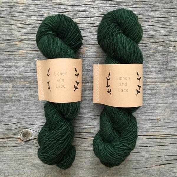 Lichen and Lace LL Rustic Heather Sport - Evergreen