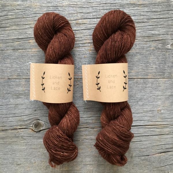 Lichen and Lace LL Rustic Heather Sport - Nutmeg