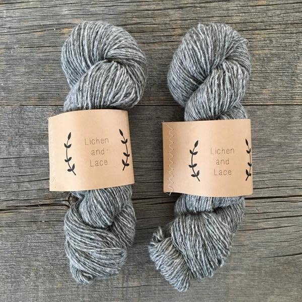 Lichen and Lace LL Rustic Heather Sport - Smoke