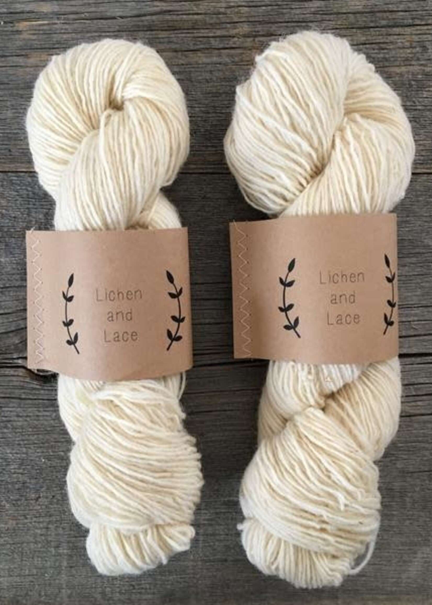 Lichen and Lace LL Rustic Heather Sport - Snow