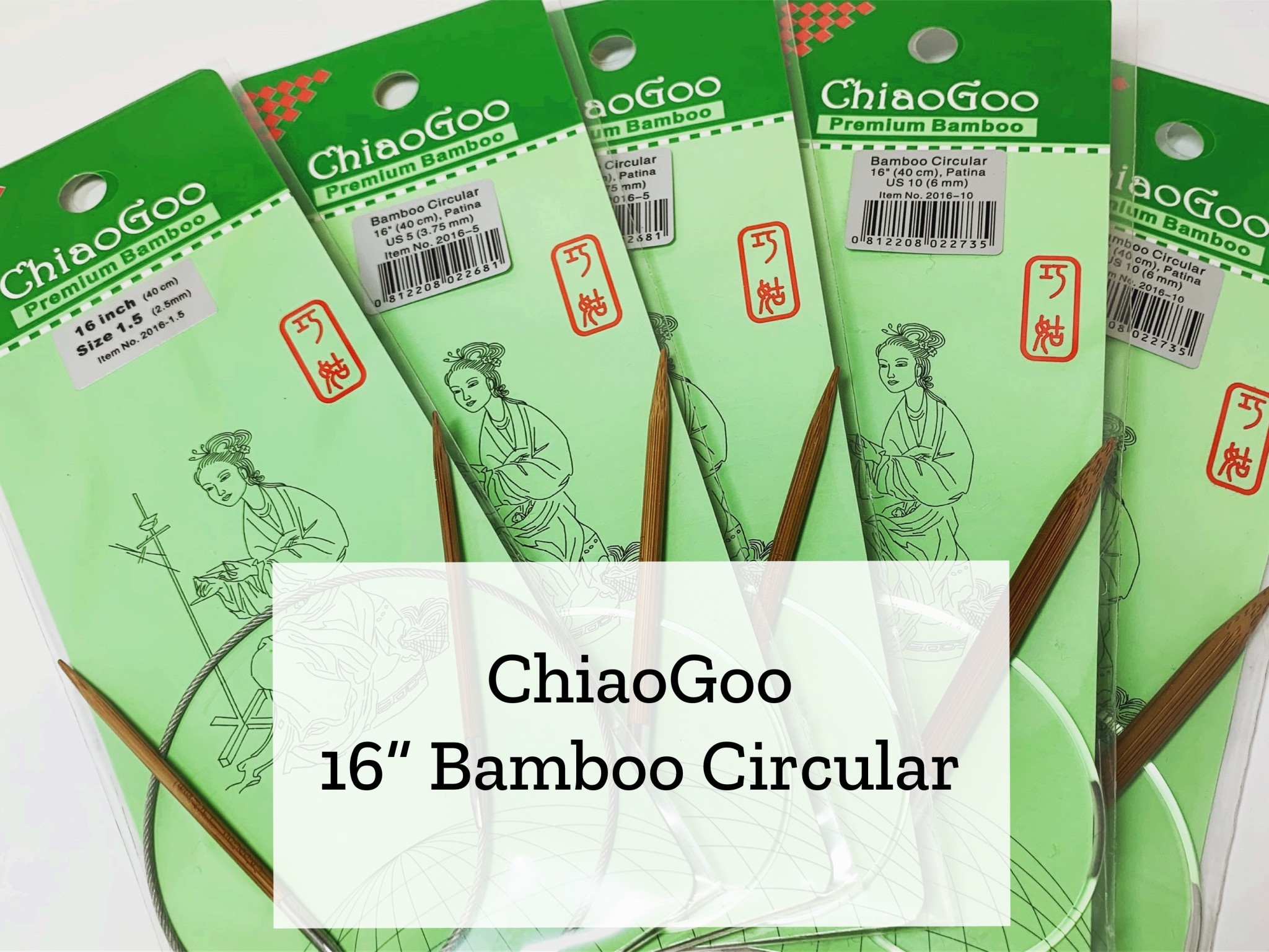 ChiaoGoo Bamboo Circular  16" 10 mm