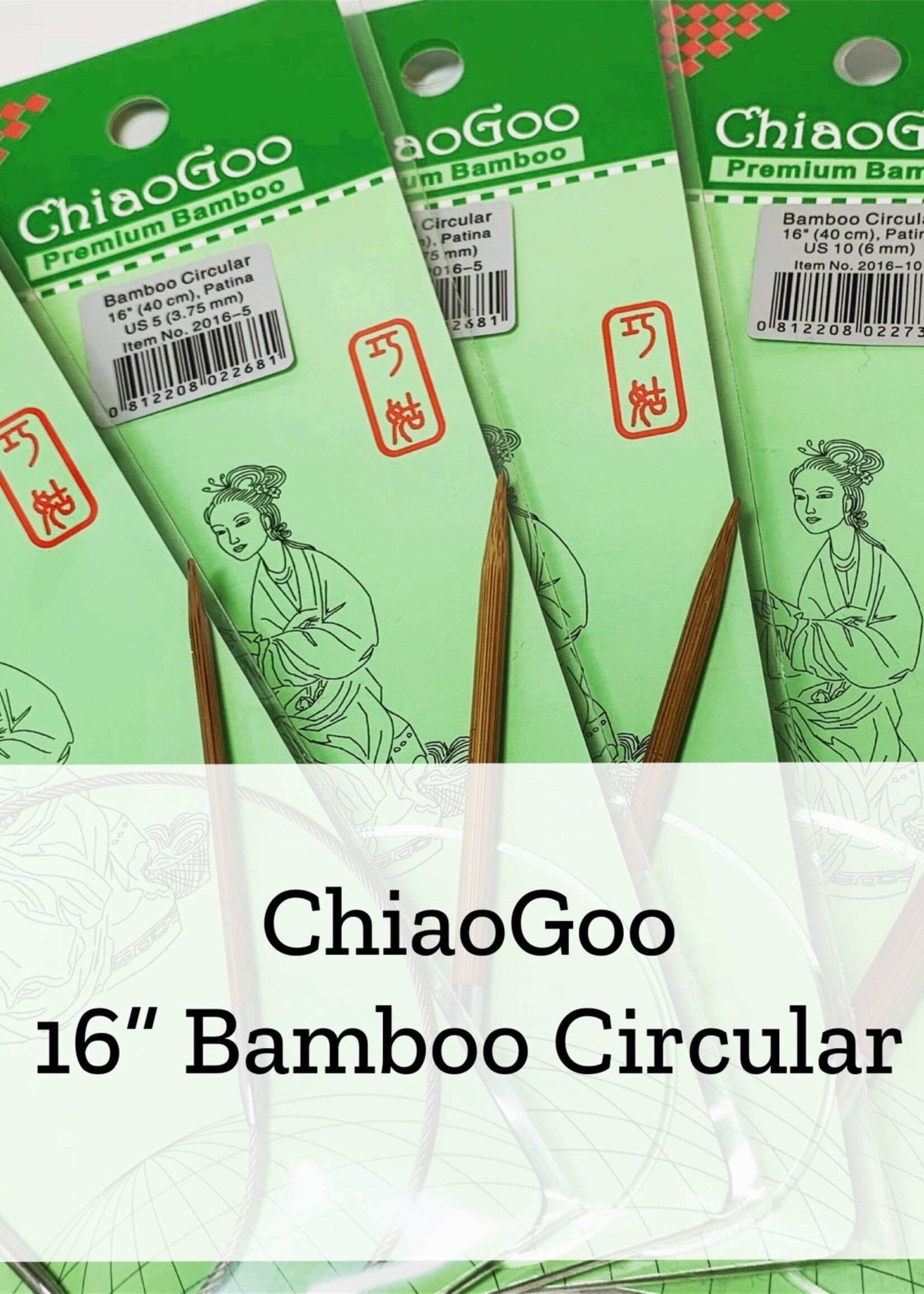 ChiaoGoo ChiaoGoo Bamboo Circular 16" 3 mm