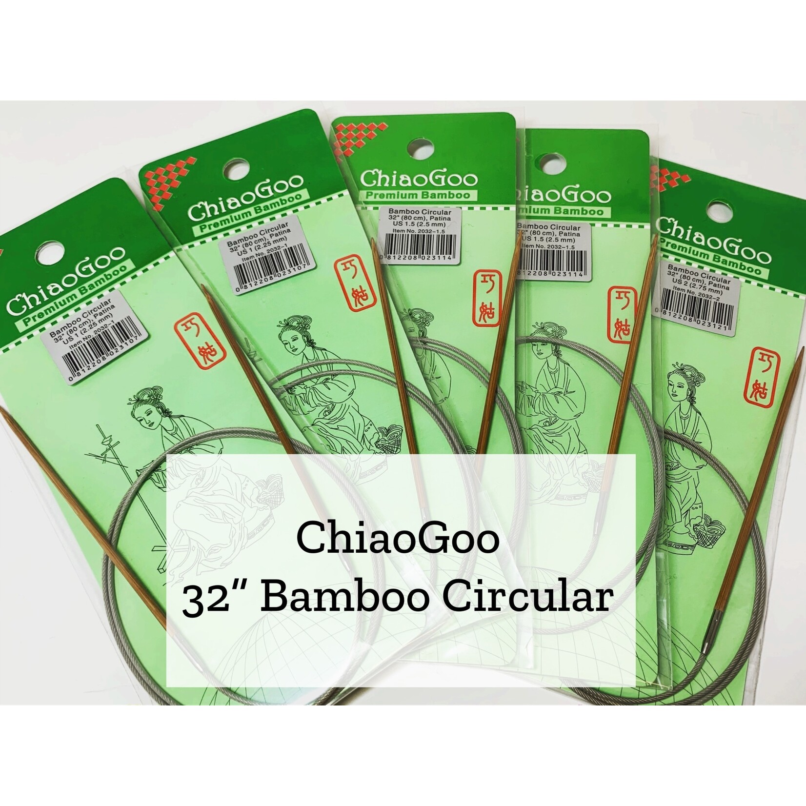 ChiaoGoo ChiaoGoo Bamboo Circular - 32" -  2.25mm