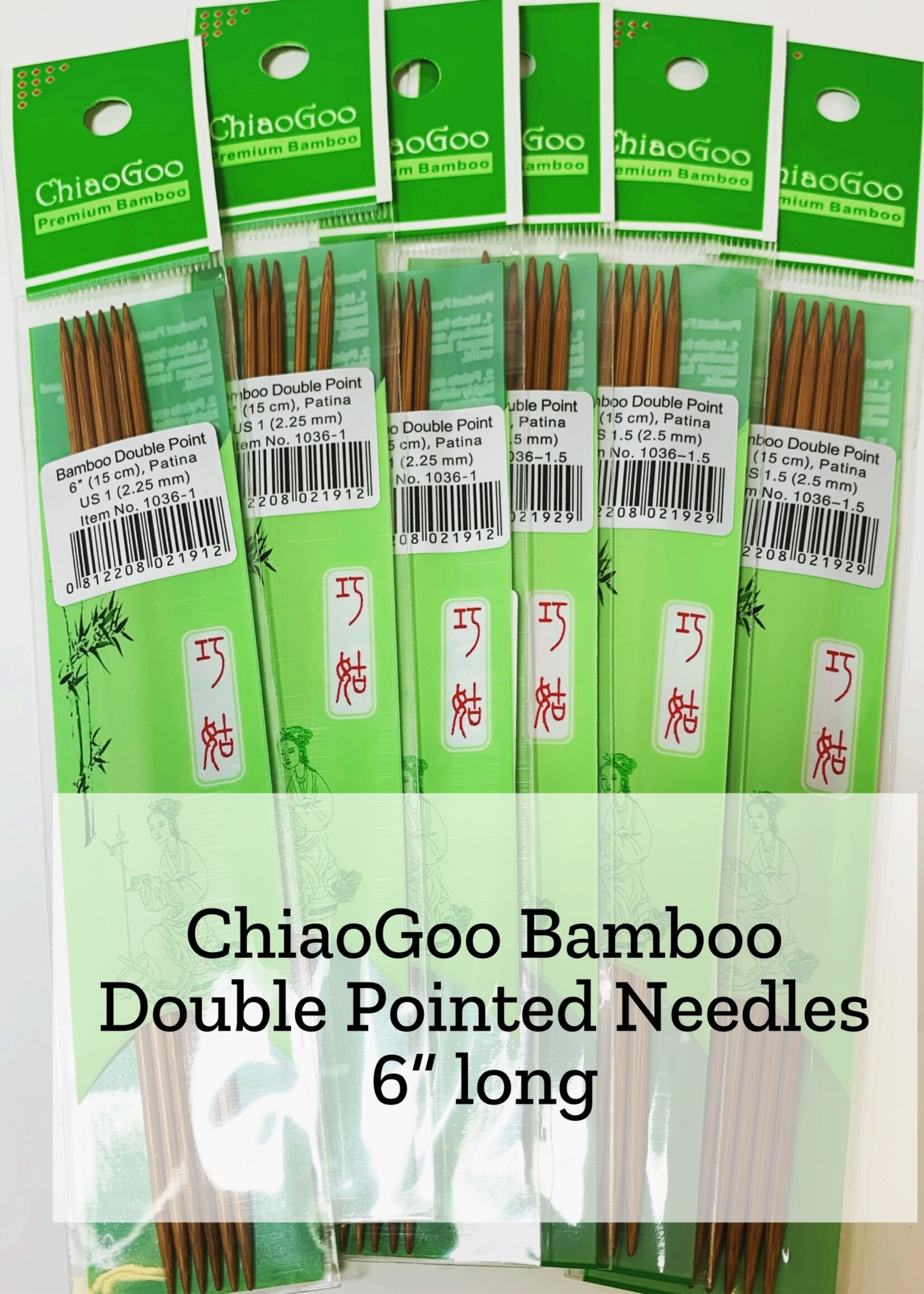 ChiaoGoo ChiaoGoo Bamboo DPN - 6" - 4 mm