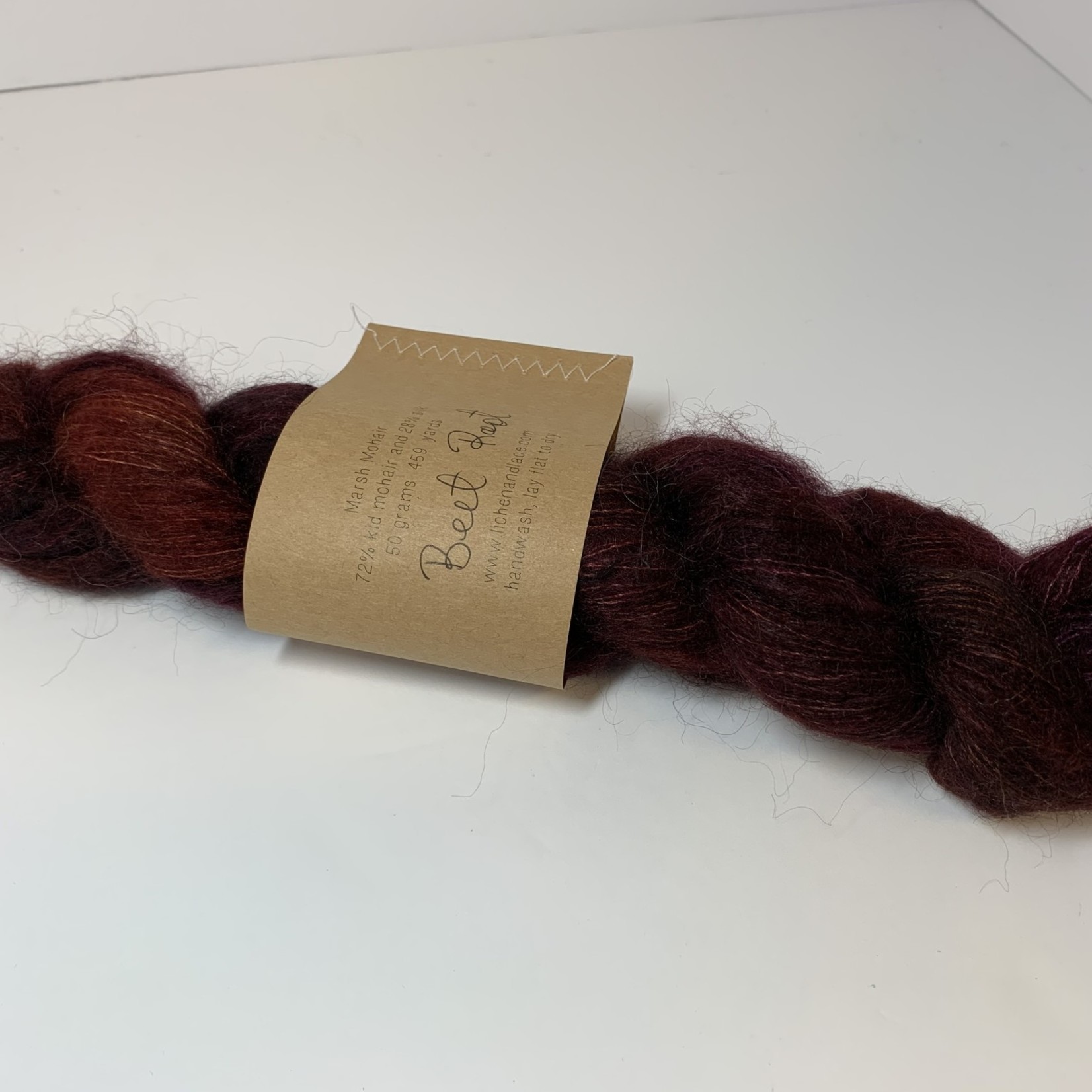 Lichen and Lace LL Marsh Mohair - Beet Root