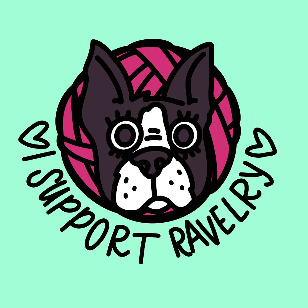 Nerd Bird Makery - I Support Ravely pin