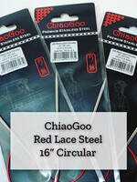 ChiaoGoo ChiaoGoo Red Lace Steel - 16" 3 mm