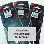 ChiaoGoo Red Lace Steel - 16" 3.75 mm