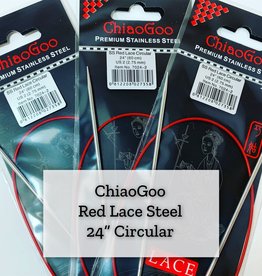 ChiaoGoo Red Lace Steel - 24" 5.5 mm
