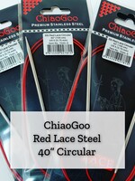 ChiaoGoo ChiaoGoo Red Lace Steel - 40" 4.5 mm